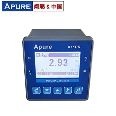 Apure工業在線PH計酸度計A11PR廠家ph檢測儀水質監測PH/ORP控制器